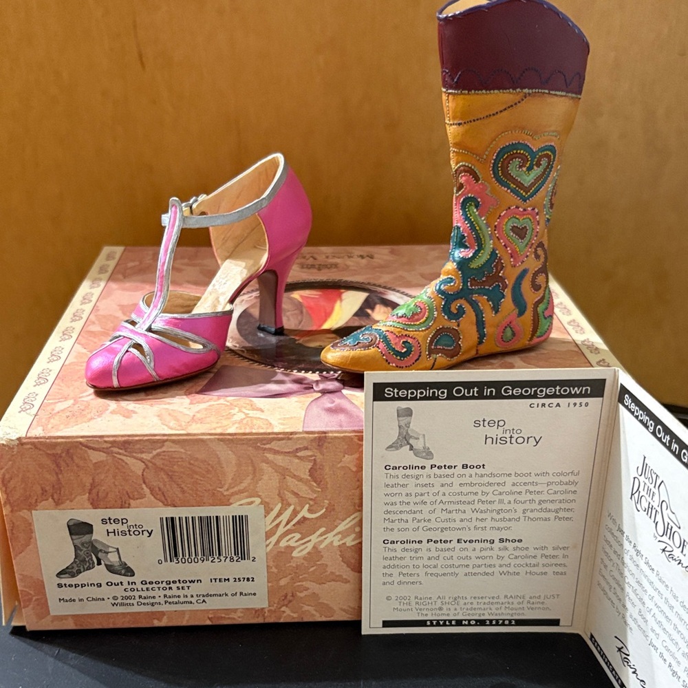 Just The Right Shoe Multicolor Boot and Pink Heel Set - Picture 2 of 6